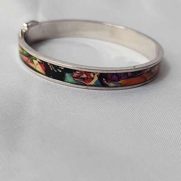 Christian Lacroix Colorful Hinged Bracelet With Safety - Picture 9 of 15